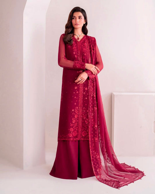 Gulnaz Hand-Embroidered Kurta Palazzo Set