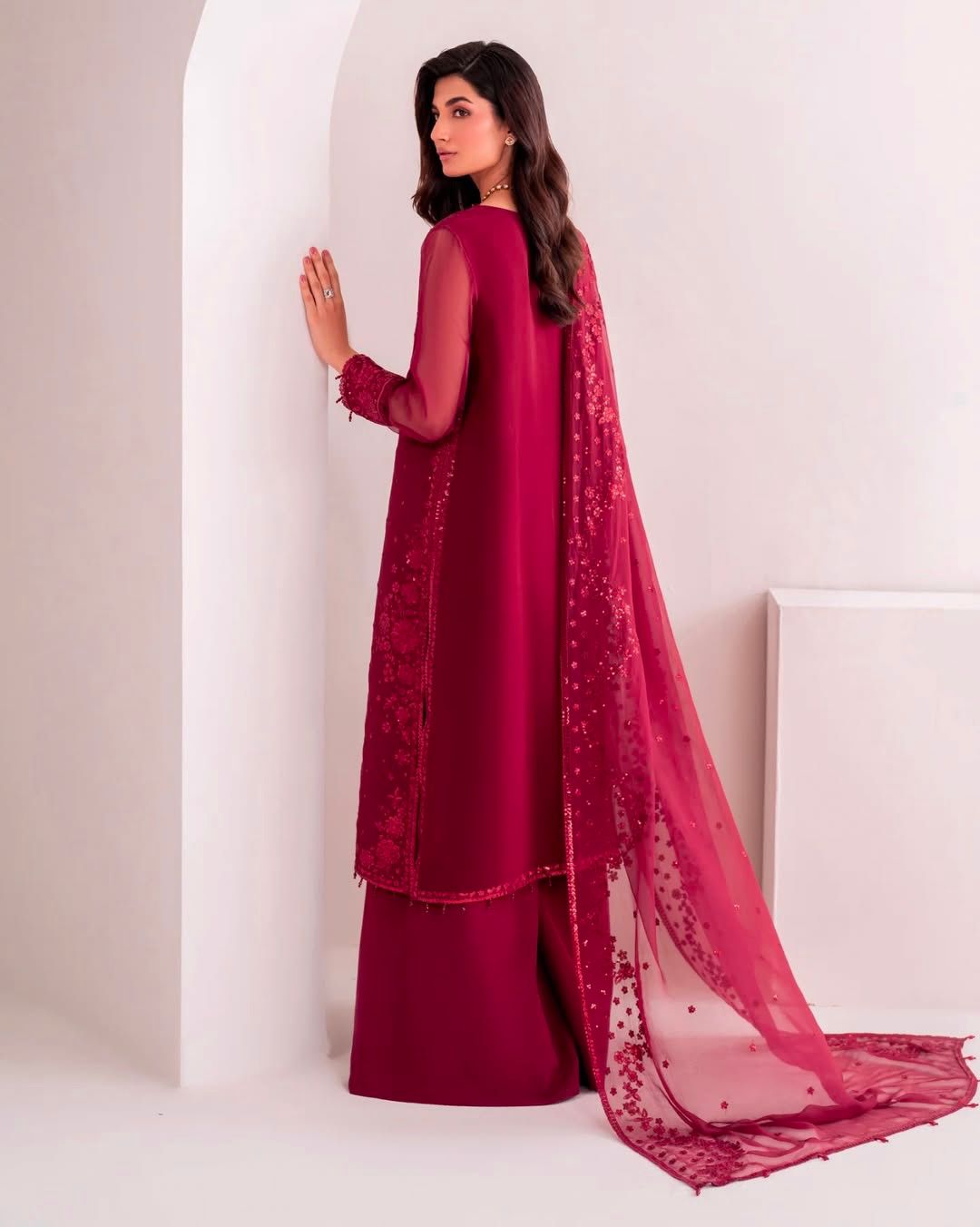 Gulnaz Hand-Embroidered Kurta Palazzo Set